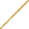 Peoples Italian Gold 3.8 m Rope Chain Bracelet in 14 K